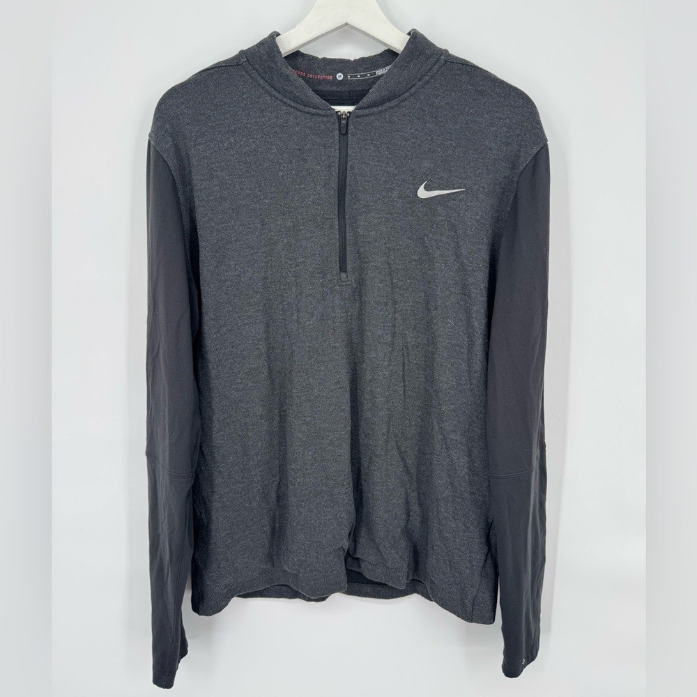 Nike Tiger Woods Collection 1/2 Zip Golf Pullover Heather Gray M