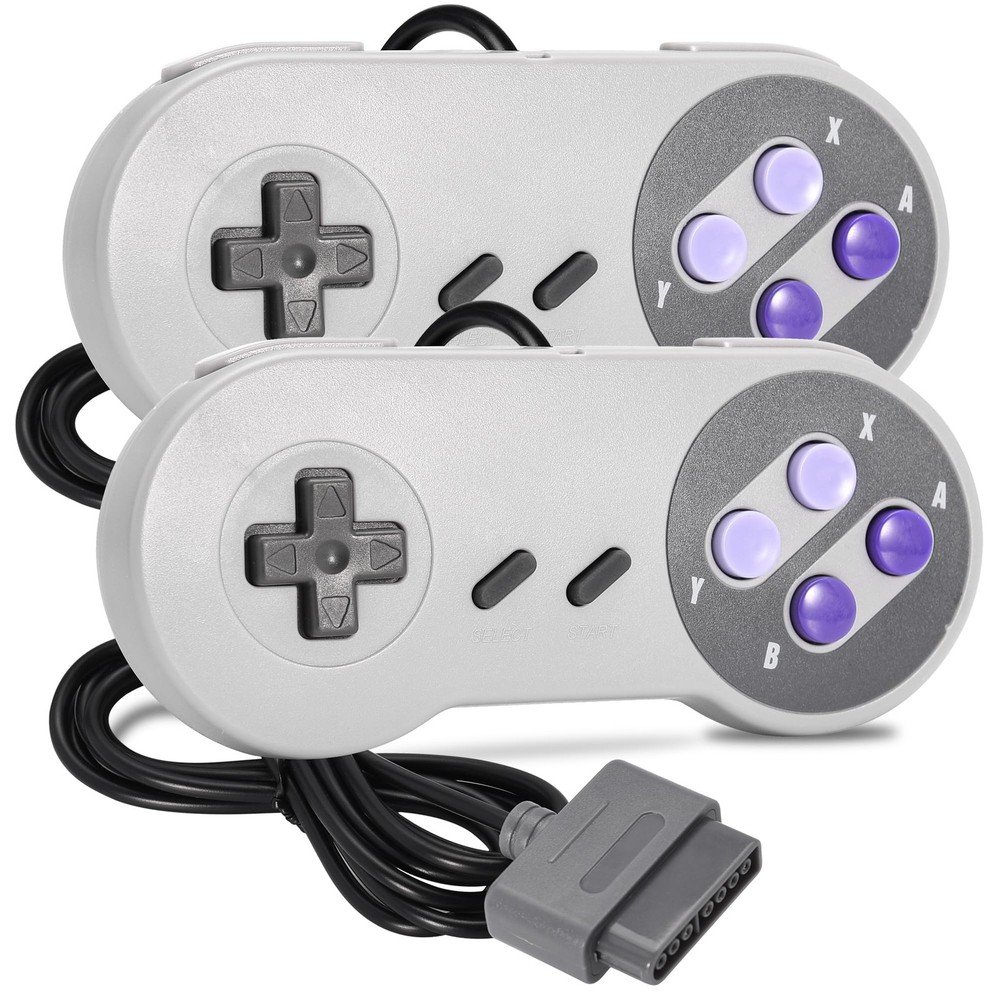 iNNEXT 2 Pack Wired SNES Gamepad, Controller Original Port for US
