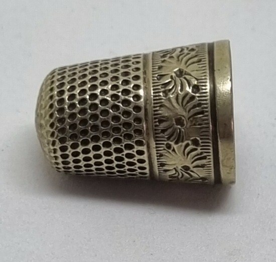sterling silver antique thimble