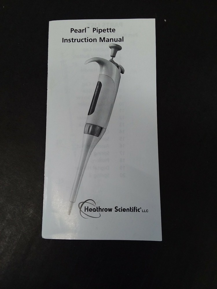 Heathrow Scientific HS120106 Pearl Adjustable Volume Micro Pipette
