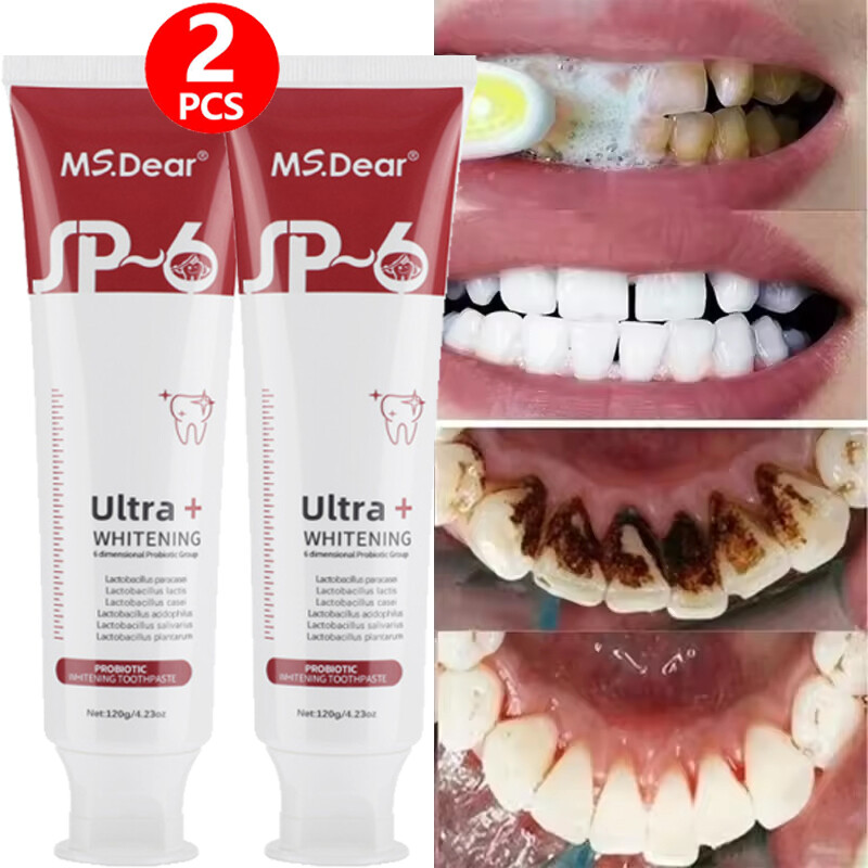 2PACK Super Probiotic SP-6 Toothpaste, Probiotics Bright White Toothpaste, Sp 6