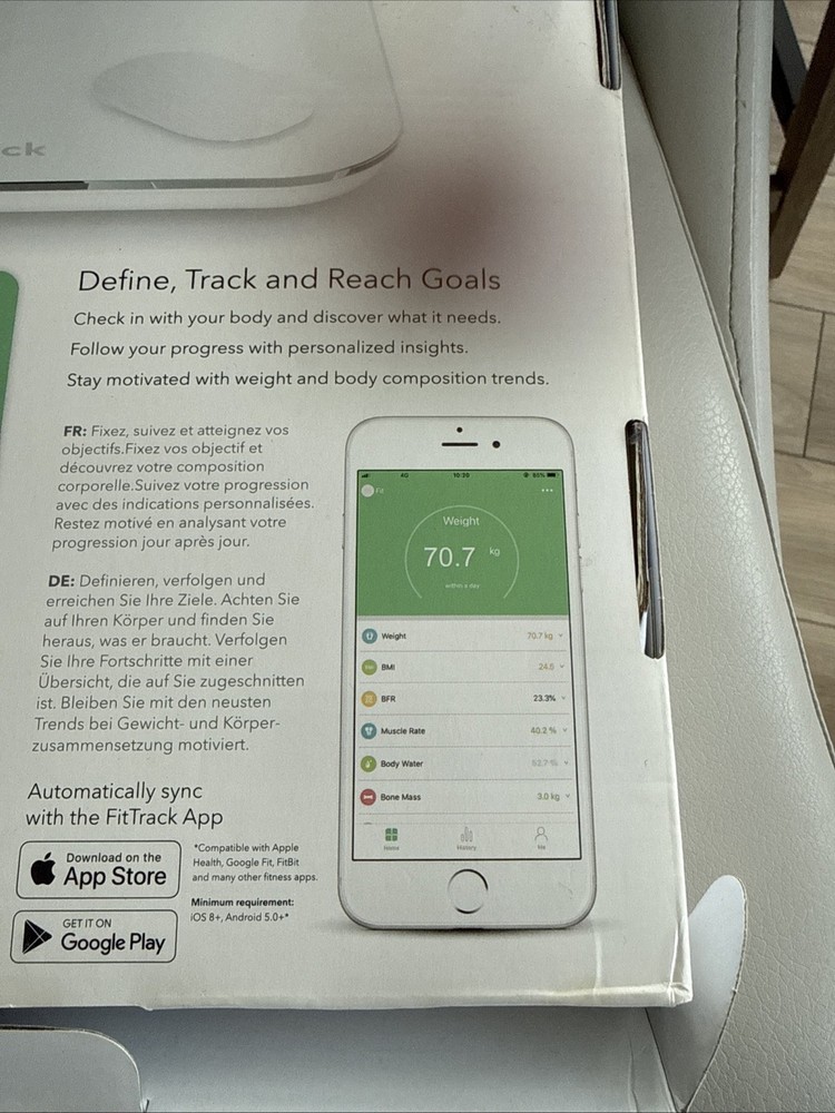 Fit Track Complete Body Analysis Bluetooth Scale
