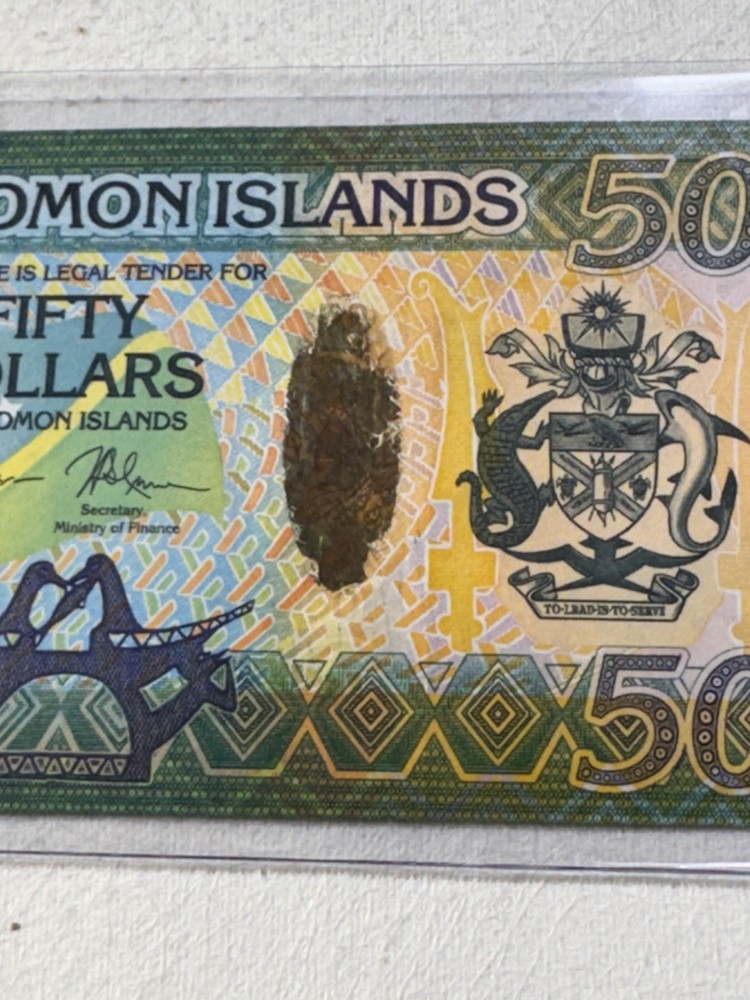 2013 Solomon Island $ 50 Banknote P# 35