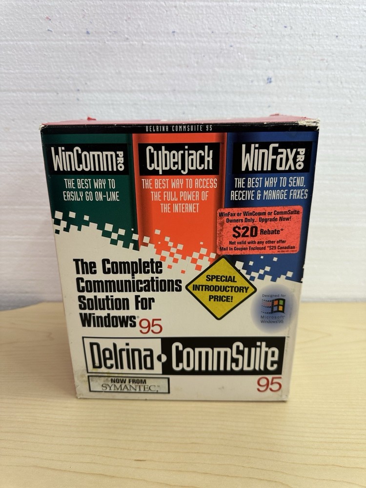 Delrina Commsuite The Complete Communications Solution For Windows 95 Used