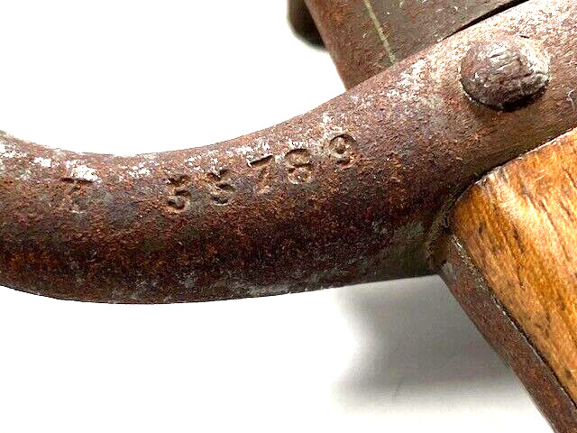 Antique French Bayonet, Mark on blade says "Mre d’Armes St Etienne Janvier 1879"