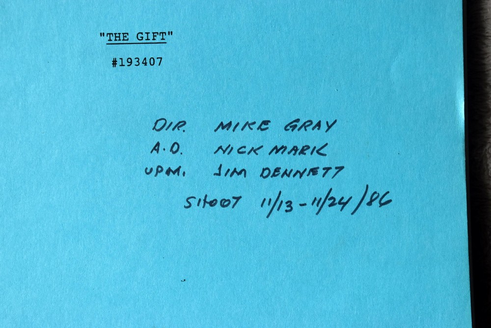 1986 Starman " The Gift " Original Screenplay Script Final Draft