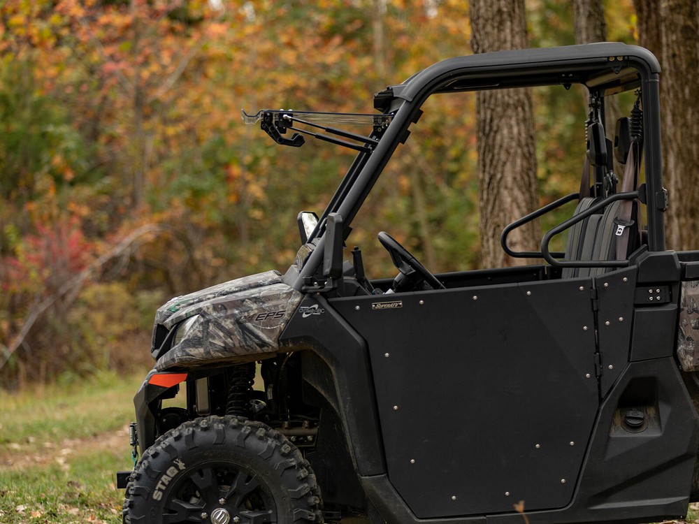 SuperATV Scratch Resistant Flip Windshield for CFMOTO UForce 1000 (2024+)