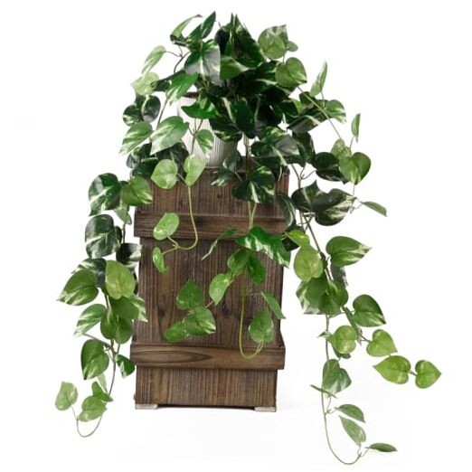 Artificial Pothos,Simulated Philodendron, Artificial Green Plants, White Green