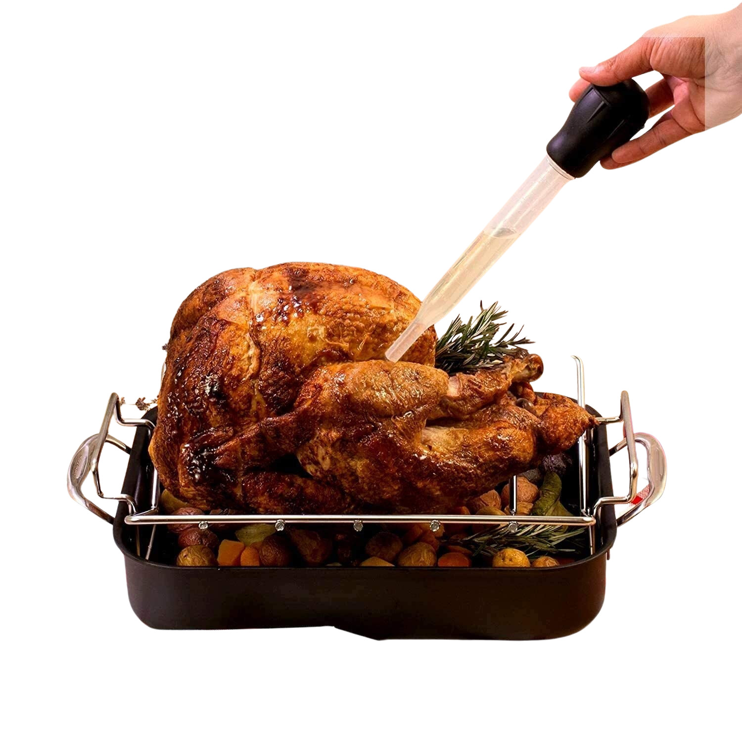 2-Pack Turkey Basters Heat-Resistant BPA-Free Food-Grade Cooking Tools for Roast