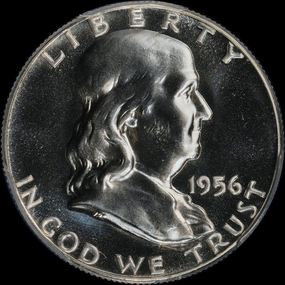 1956 Type 1 Proof Franklin Half Dollar 50c PCGS PR66