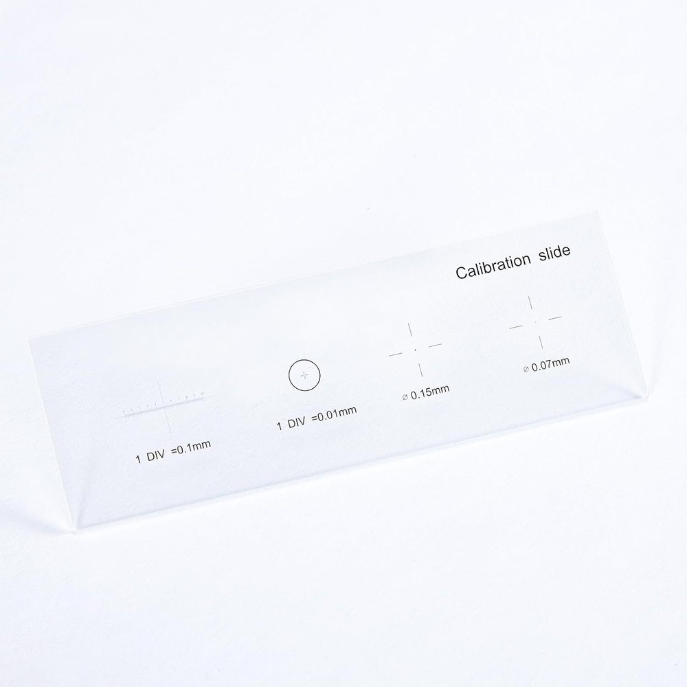 0.01mm Microscope Reticle Calibration Camera Slide Ruler Cross Stage Micrometer