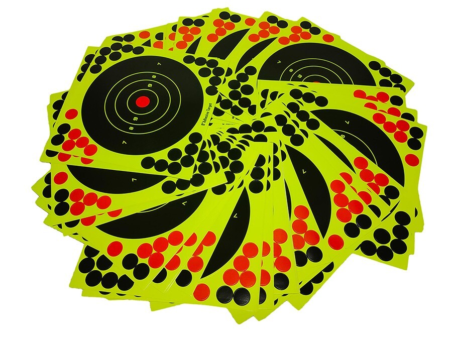 100x8" Shooting Target Rifle Gun Adhesive Stick Splatter Reactive Practice Range