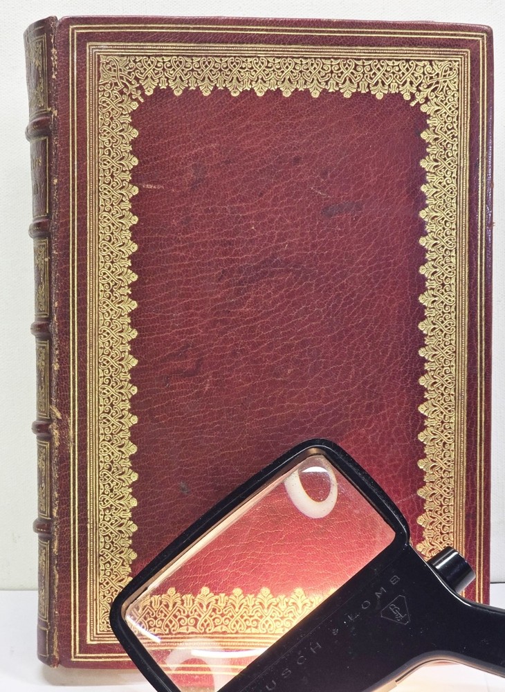 BAUSCH & LOMB Rectangular Reader Magnifying Glass w Light #81-33-85 Orig Box