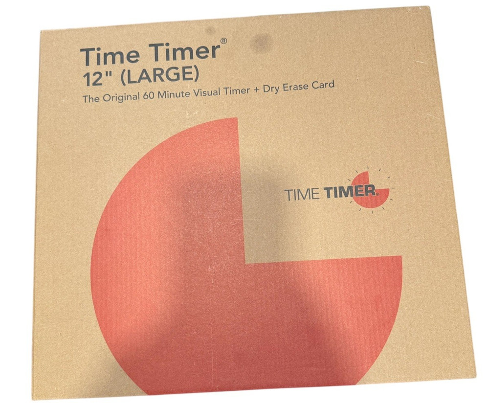 Time Timer® Original Timer 12" The Original 60 Min Visual Timer + Dry Erase Card