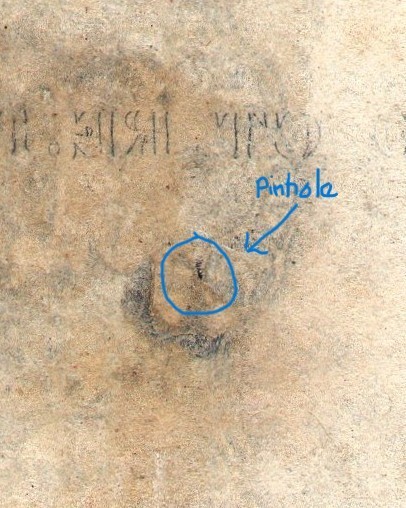 FR 1243spnmb 10c FIRST ISSUE SPECIMEN - NARROW MARGINS BACK TRANSFER FROM SHIELD