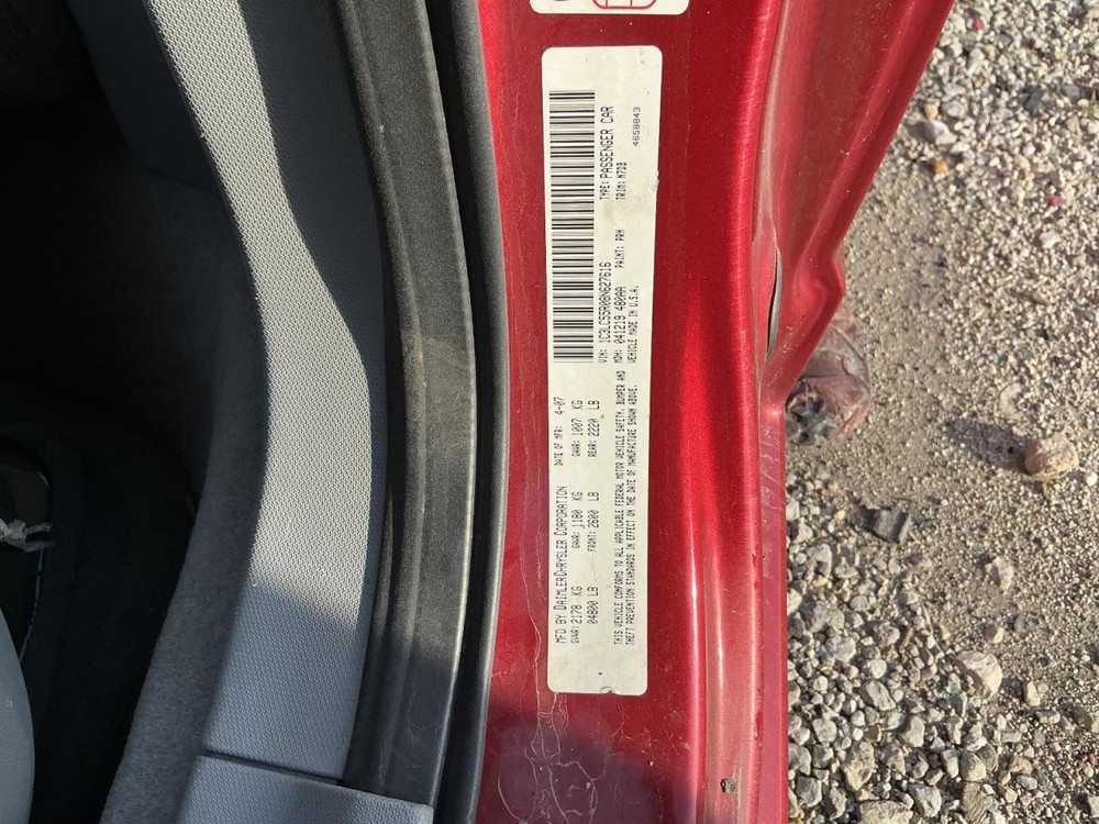 Temperature Control Manual Temperature Control Fits 08-10 SEBRING 859232
