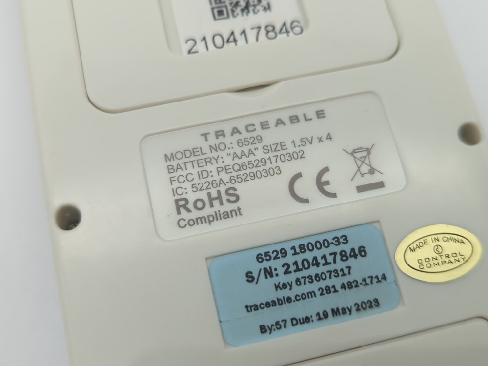 Traceable 6529 Barometric/Temperature/Humidity WIFI Data Logger - NEW BATTERIES