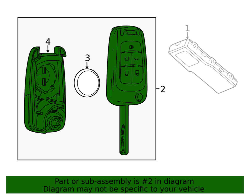 Genuine GM Ignition Key 13504265