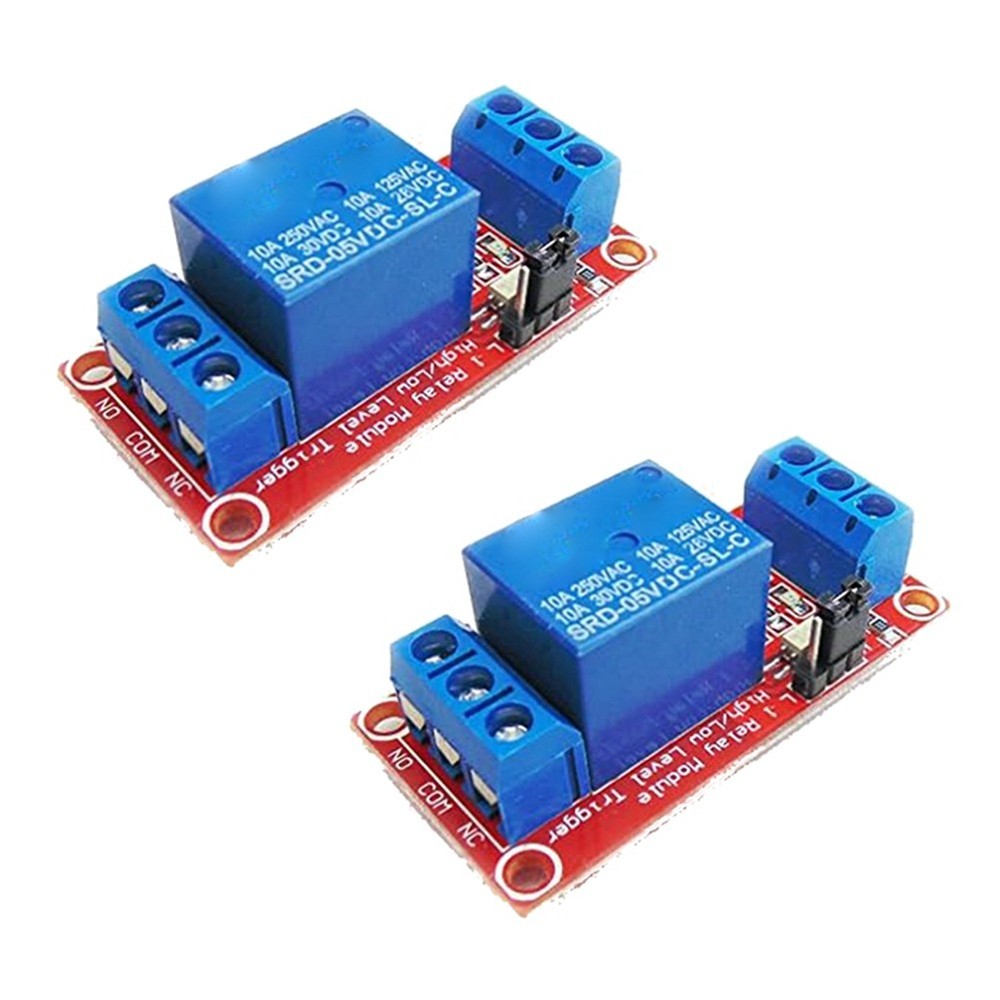 2Pcs 5V Channel Relay Module Relay with Optocoupler Isolation Support6140