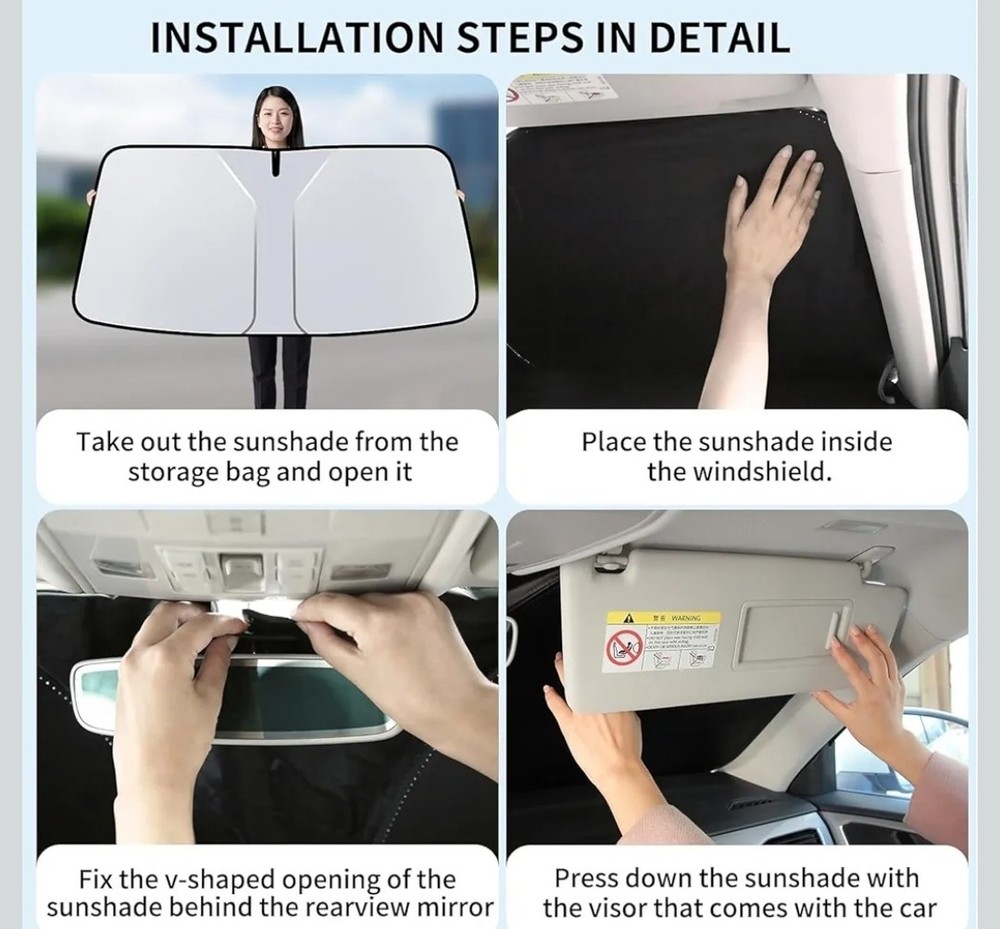 Windshield Sun Shade, car Front Windshield Sunshade