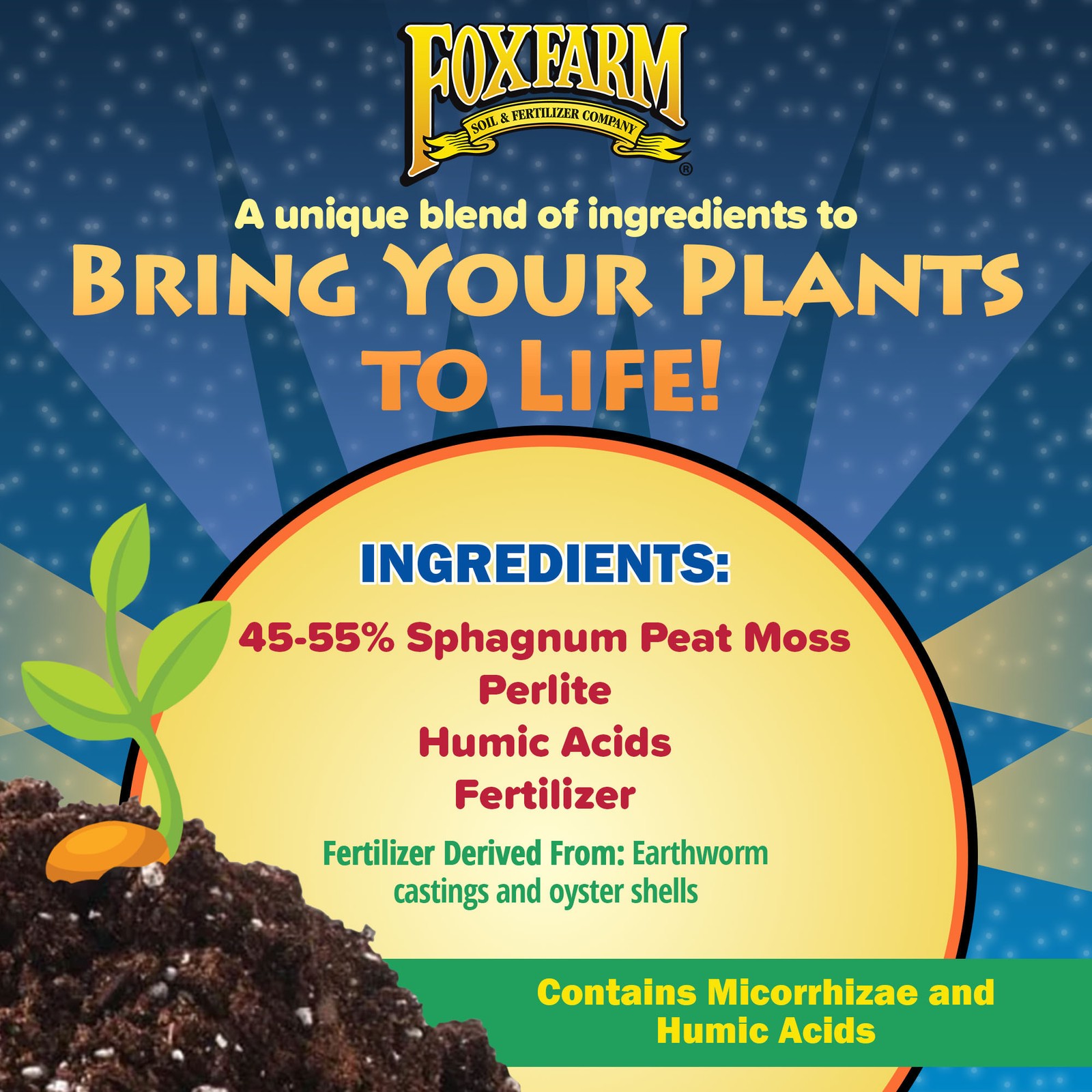 FoxFarm Light Warrior Seed Starter Growing Medium, 12qt