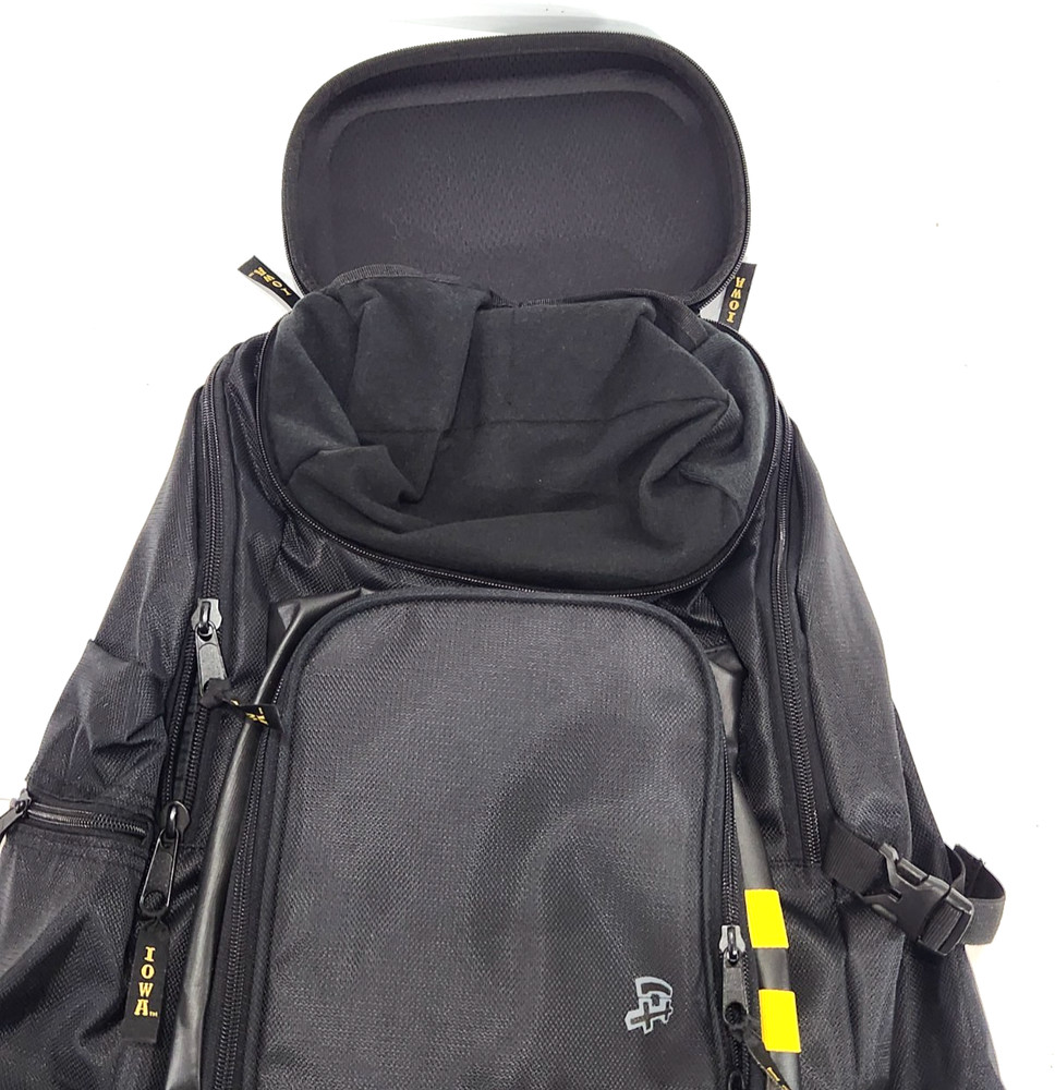 Authentic Iowa Hawkeyes Backpack Storage Padded Back Straps 6 Pockets