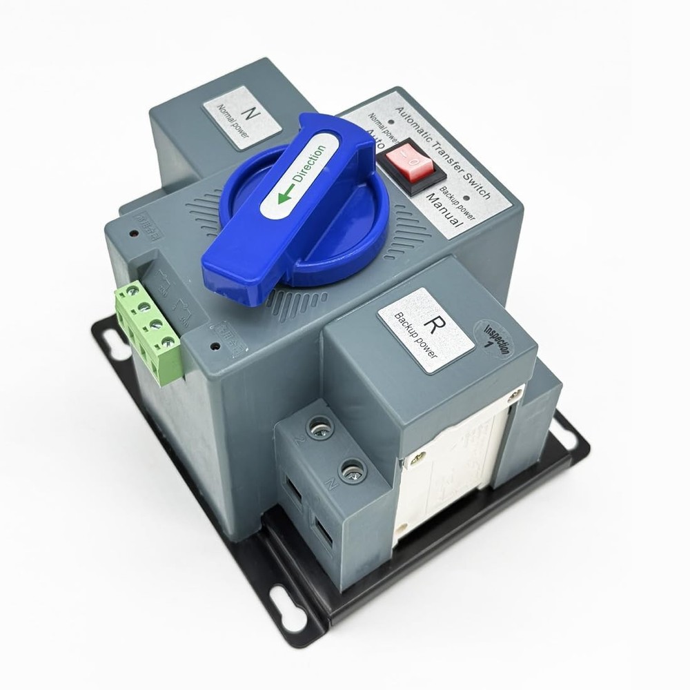 220V 63A 2P Dual Power Automatic Transfer Switch Generator Changeover Switch ...
