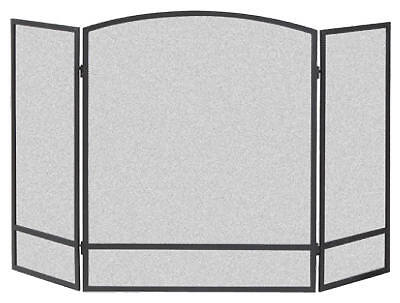 Panacea Products 15951 3-Panel Fireplace Screen, Black, 30 x 48 In. - Quantity 1