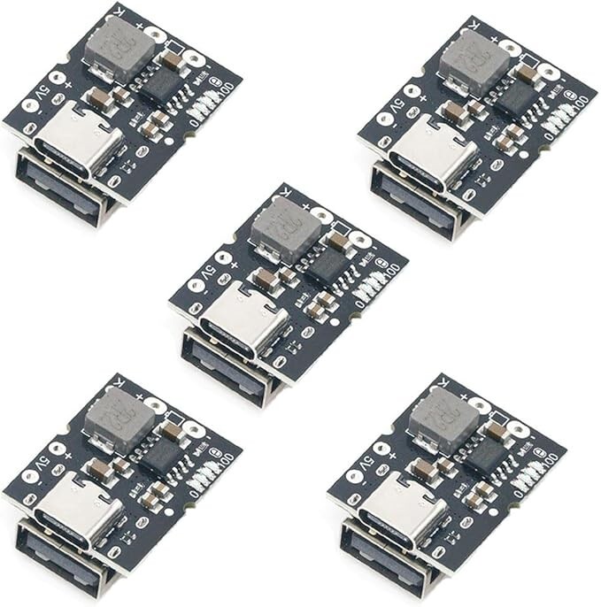 5pcs 5V 2A Charging Discharging Integrated Charging Module USB Type C 4.2V 4.35V