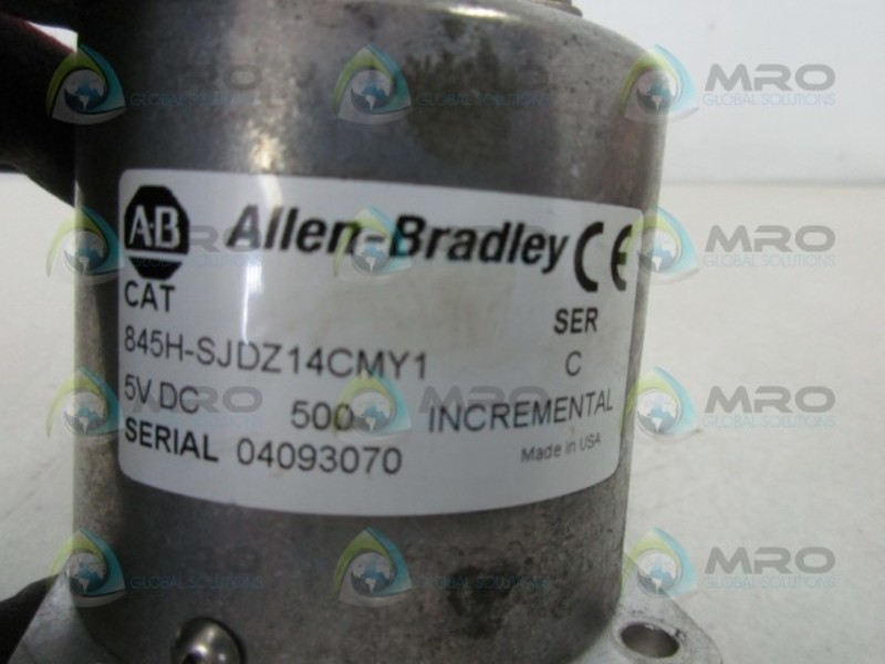 ALLEN BRADLEY 845H-SJDZ14CMY1 SER. C ENCODER OPTICAL INCREMENTAL UNMP