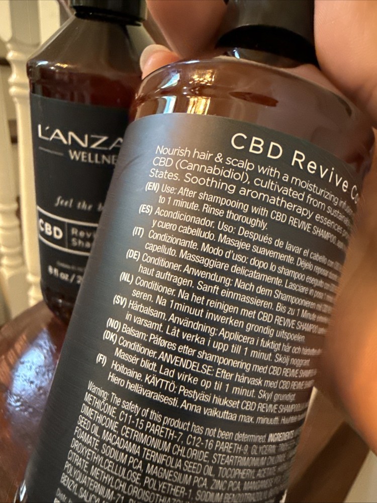 L'ANZA Wellness Revive Shampoo And Conditioner 8oz Each Bundle