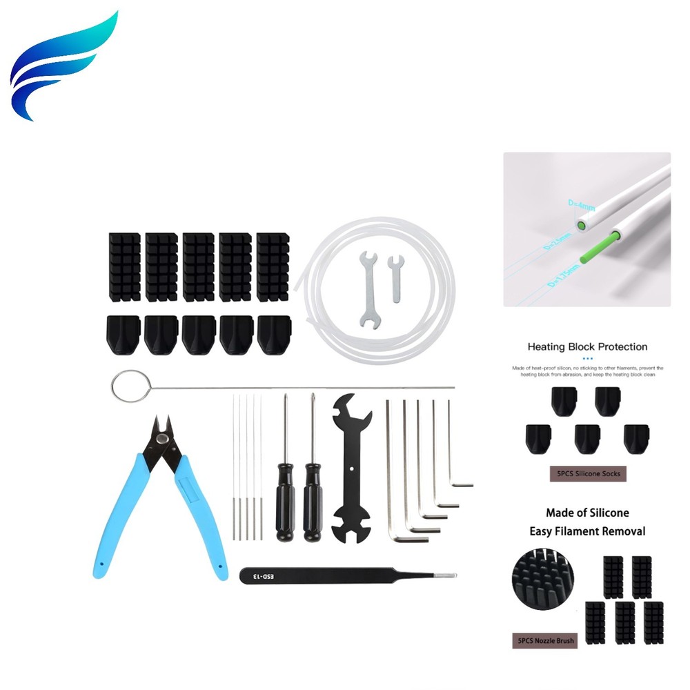 Flashforge AD5X Maintenance Tool Kit: Silicone Socks, Nozzle Brush, and More