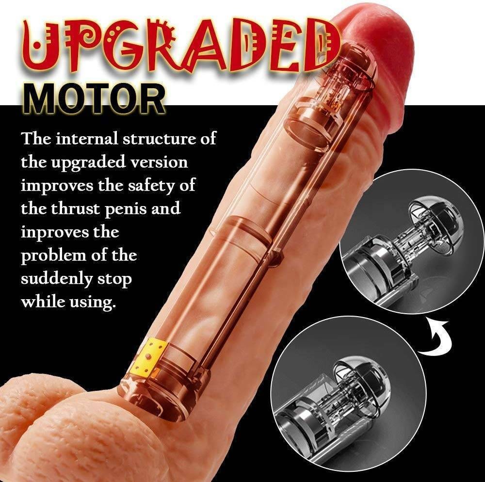 Telescopic Realistic Thrusting Dildo Vibrator Sex Toys for Women Remote Control