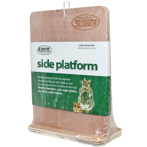 Wood Side Platform (Small) - Cage Shelf - Sugar Glider, Squirrel, Hamster