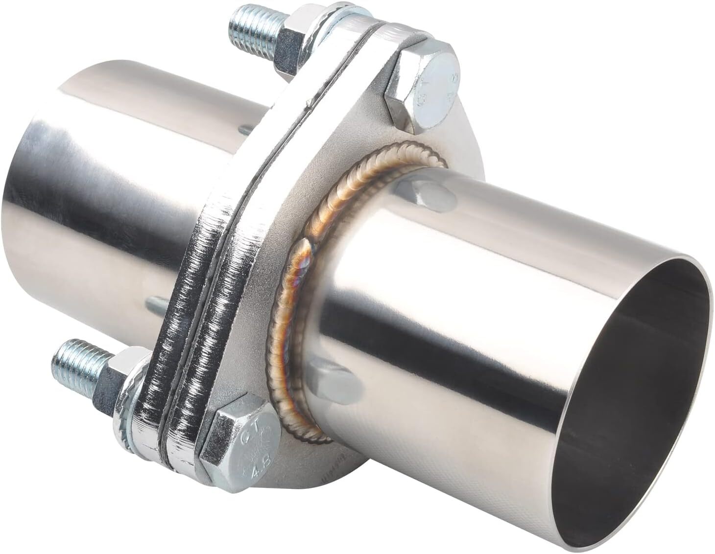 3 BOLTS 3" OD Universal Quick Fix Exhaust Triangle Flange Repair Pipe Kit