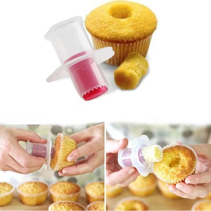 Red Cake Digger Cupcake Corer Tools Muffin Cake Pastry Corer Model Cutter Dec...