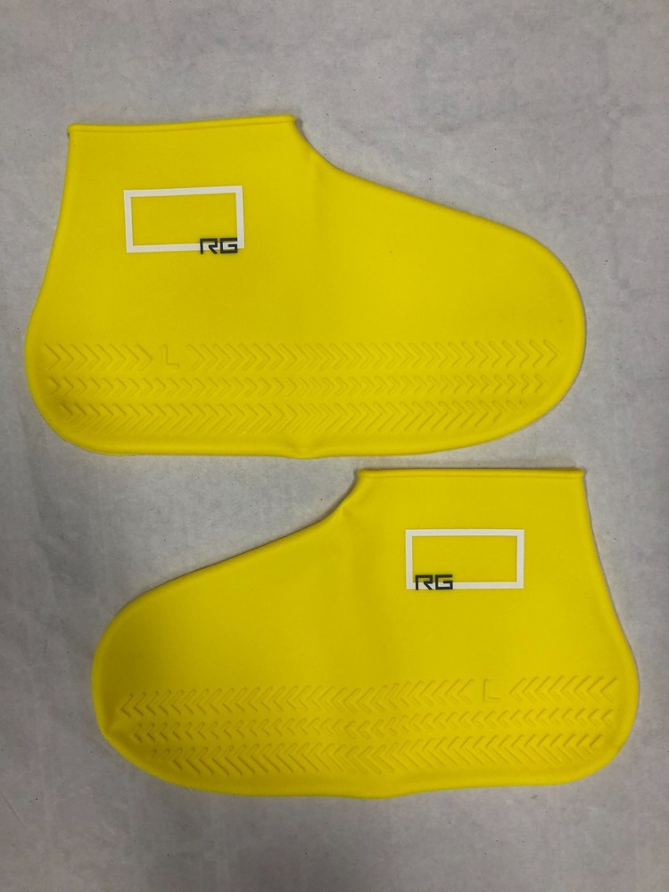 Yellow Waterproof Silicone Boot Covers Size M