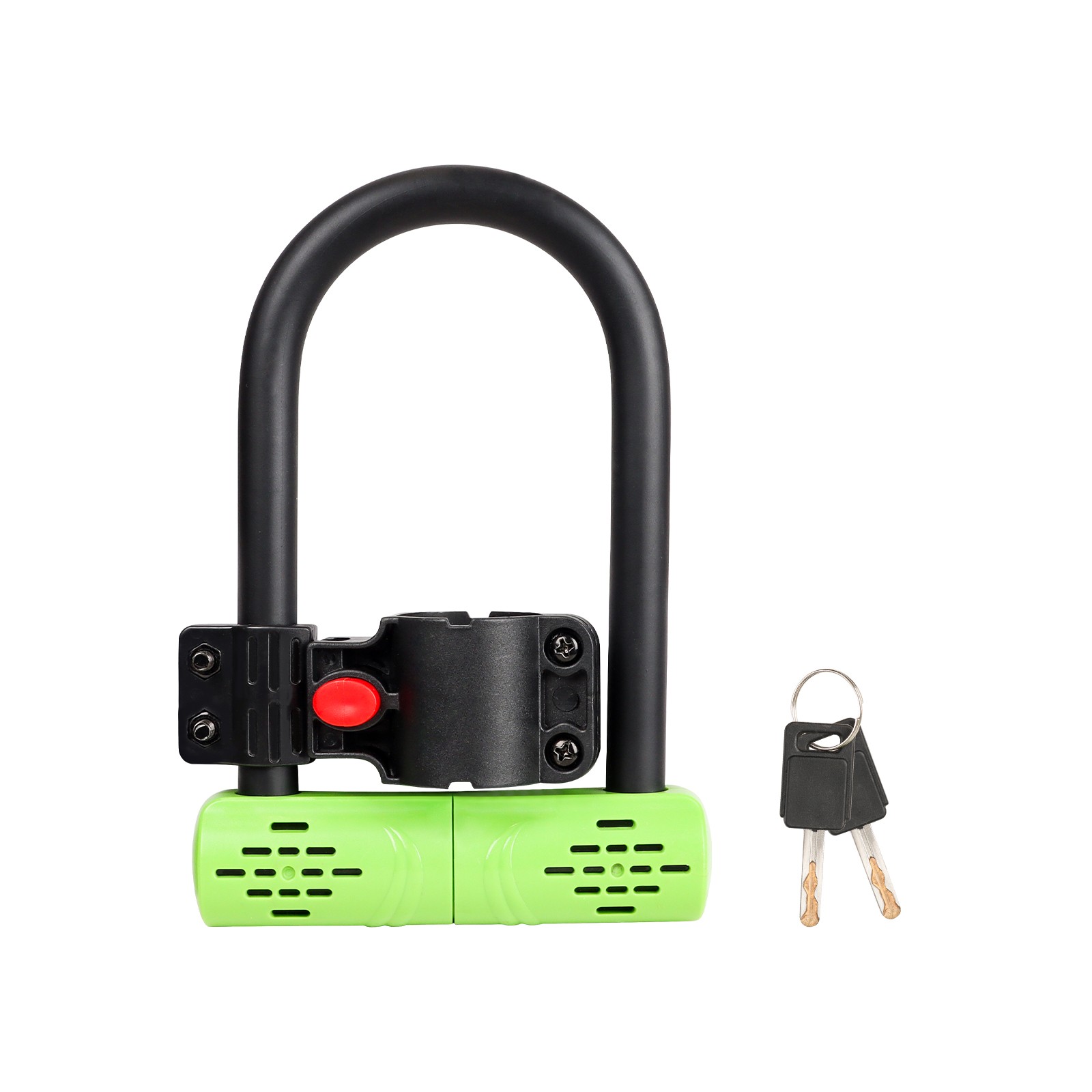 Heavy Duty Bicycle U-lock Steel Bike Lock Anti Theft w/ 2 keys Black Lock