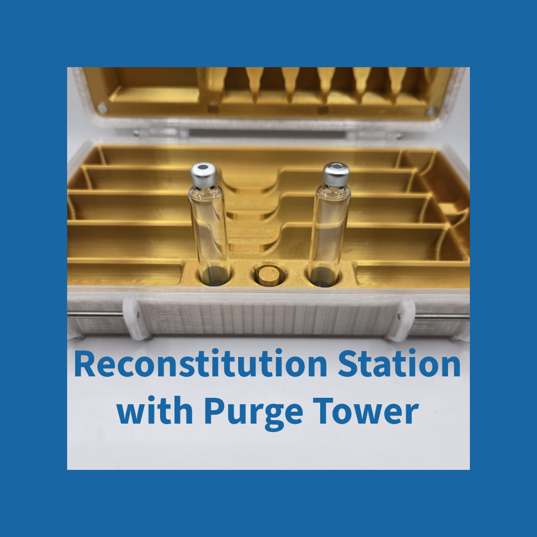 MetaTRIM 3D Printed Peptide Pen Case Reconstitution Station & Storage Organizer