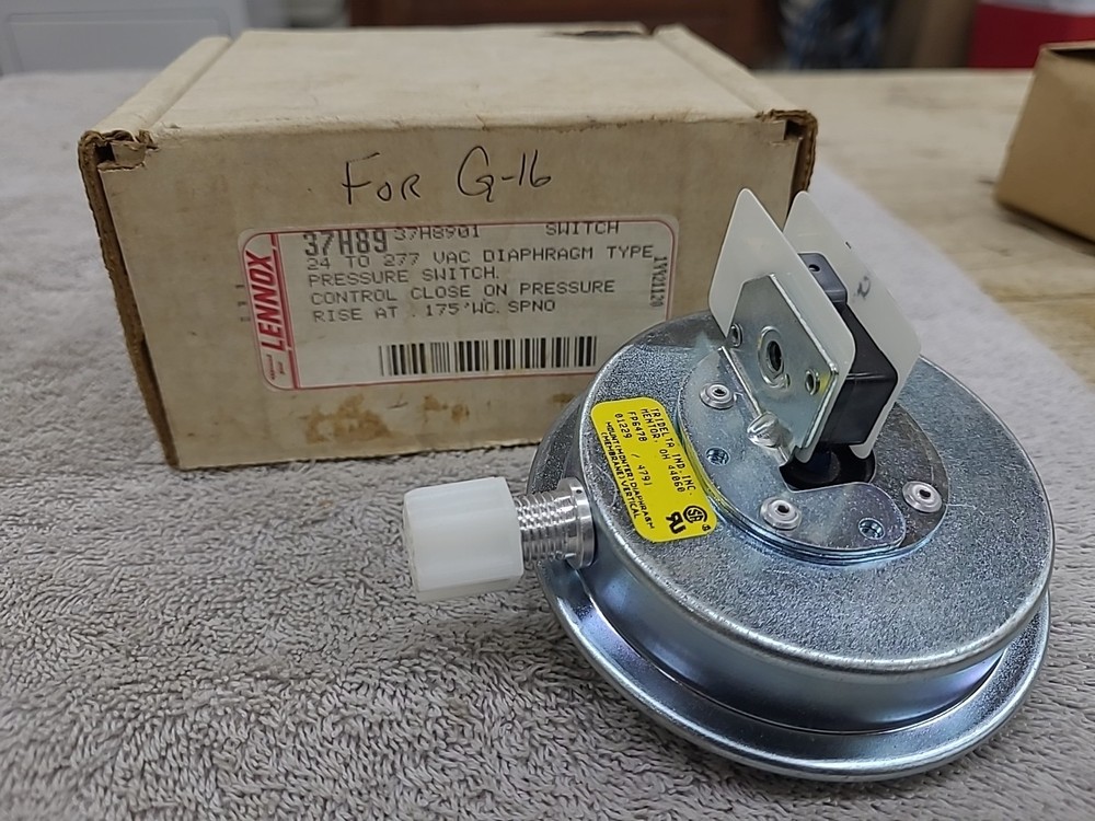 Lennox 37H89 Pressure Switch