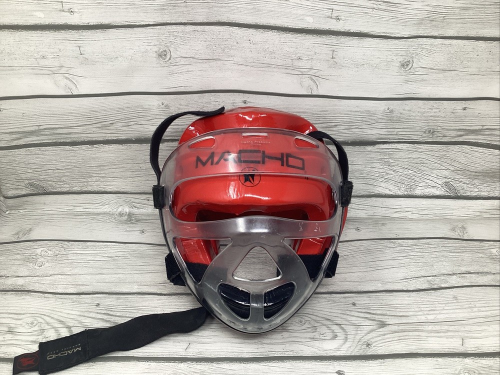 Macho Martial Arts Head Gear Red