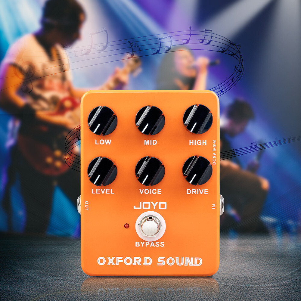 JOYO Overdrive Guitar Effect Pedal Orange Amplifier Simulation Distortion (Open)