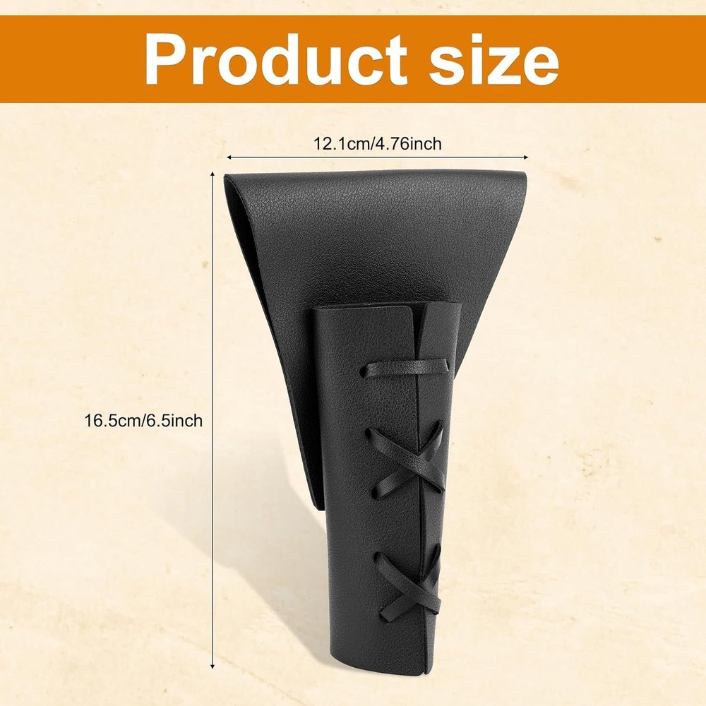 Dagger Holster, Medieval Style Dagger Belt Leather Sheath Adjustable Sword Frog