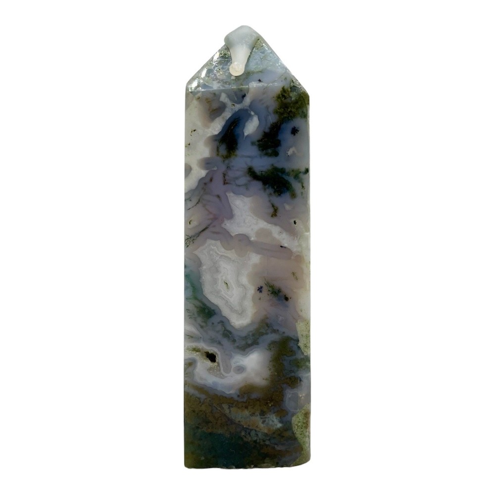 Blue Moss Agate Tower #3