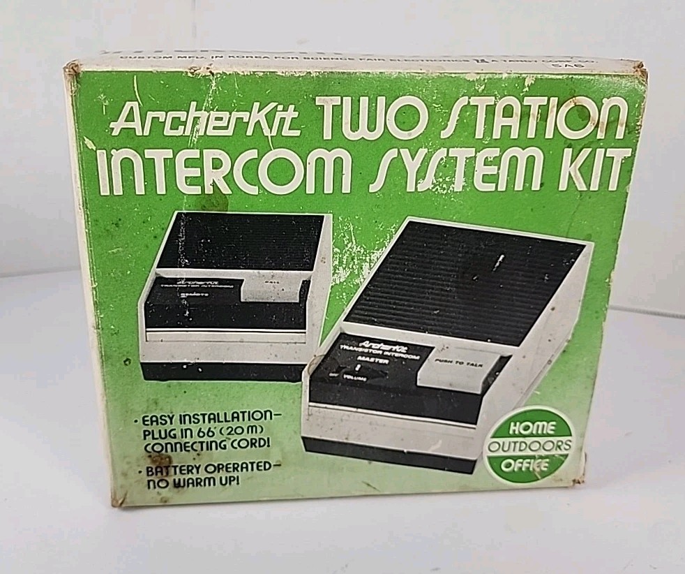 Vintage Archer Two Station Intercom System 43-222A New-Open Box