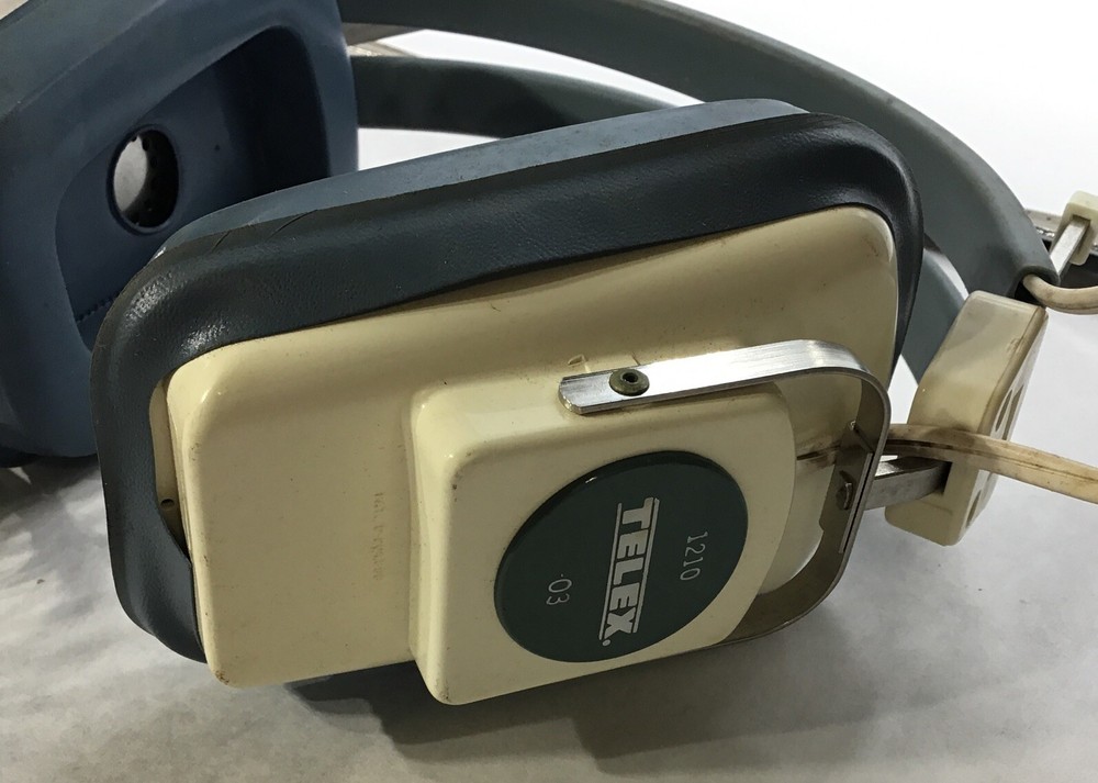 Vintage TELEX 1210 03 Headset UNTESTED