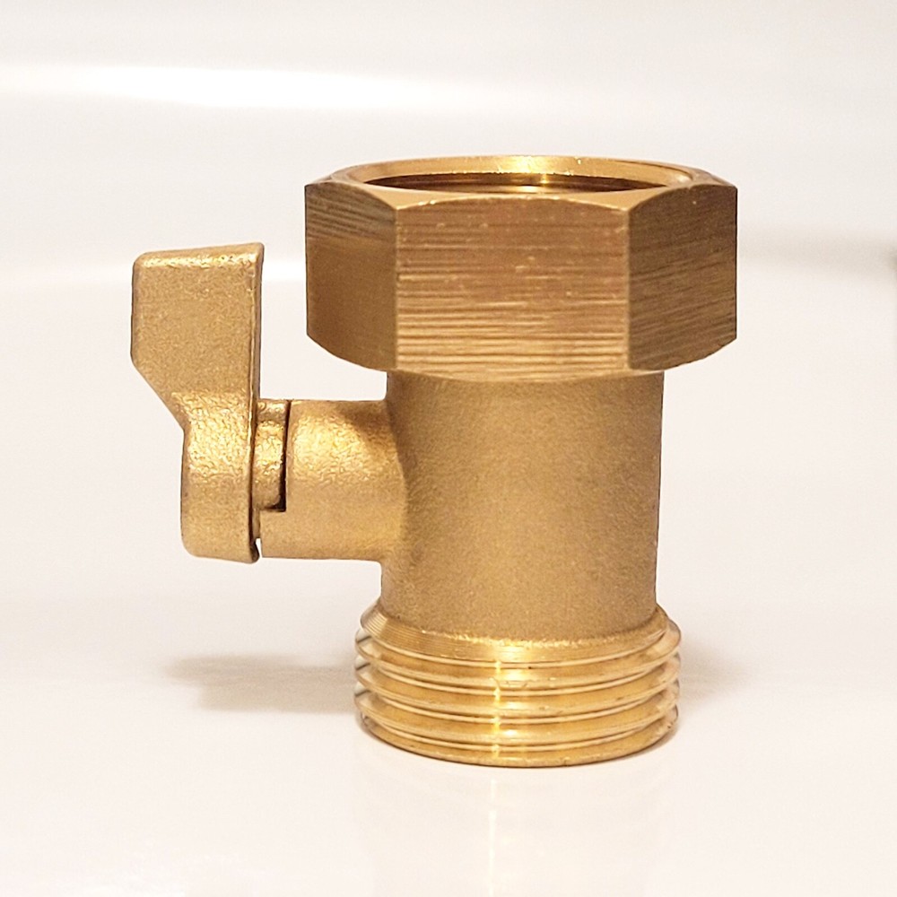 Garden Hose Shut off Valve Heavy Duty Solid Brass with Washer