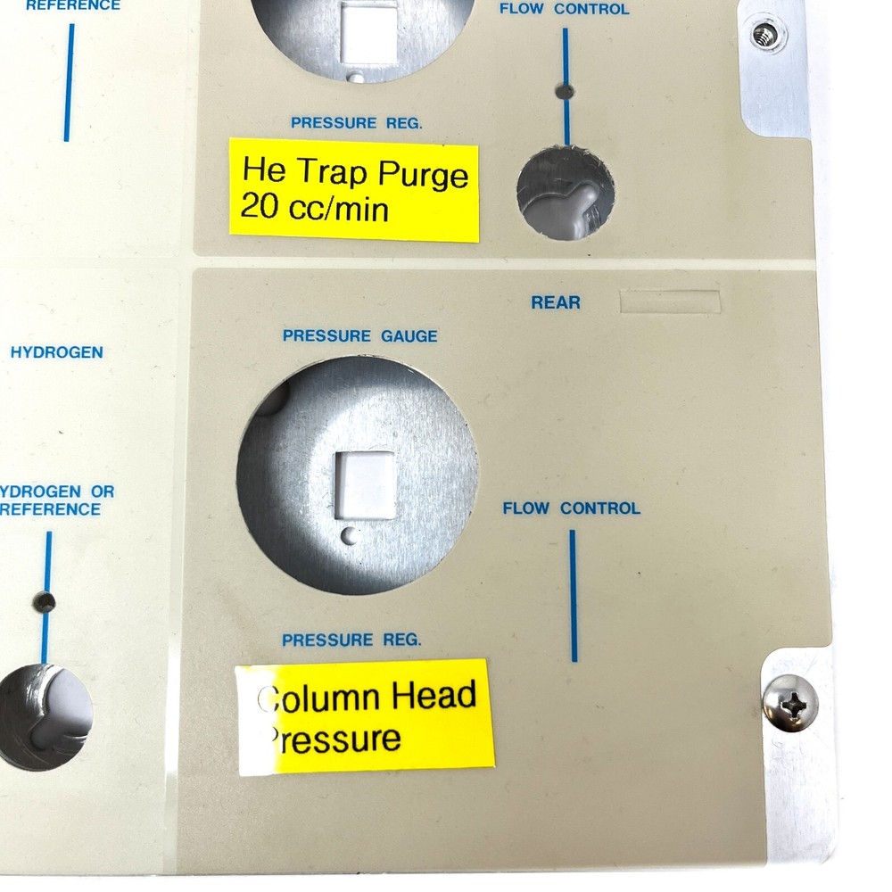 Varian CP-3800 Gas Chromatography System Flow Control Panel