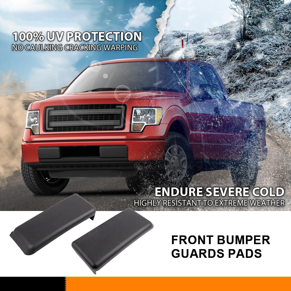 Front Bumper Guards Inserts Pads Caps Pair LH+RH For Ford F150 F-150 2009-2014