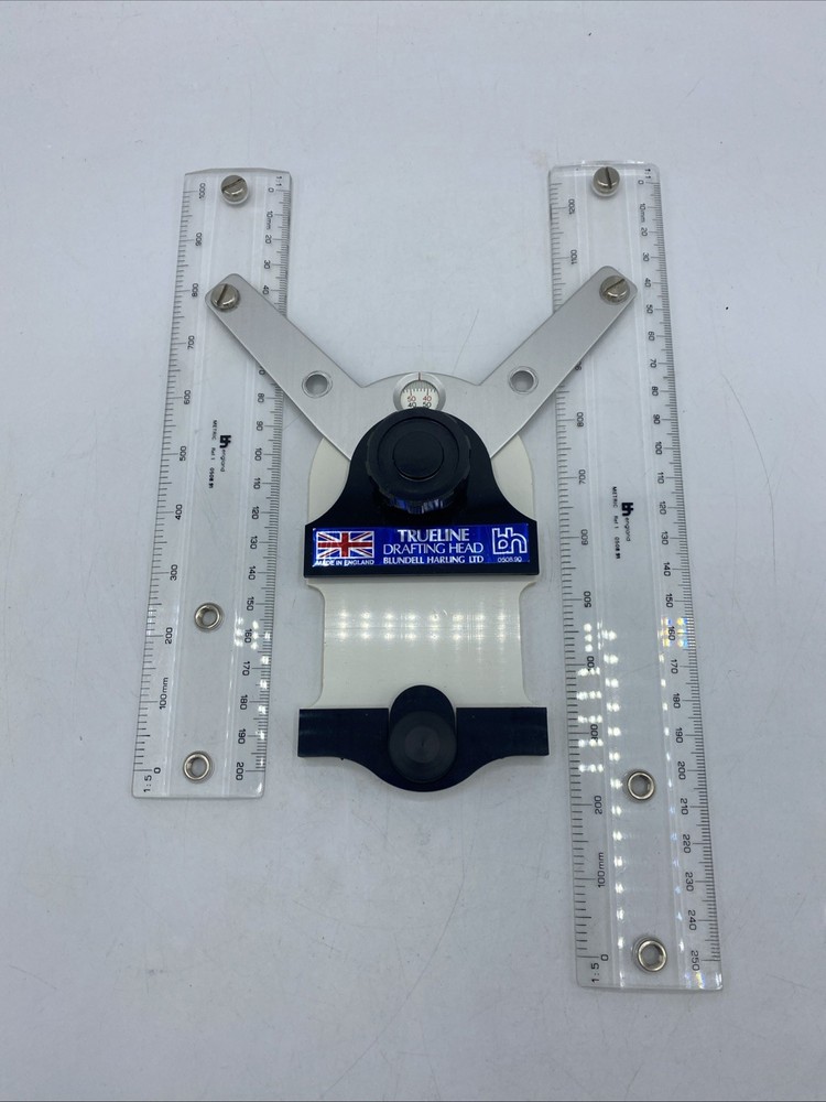 New Boxed Trueline Drafting Head Complete with Scale and Fixing Screws Etc